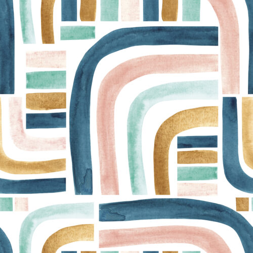 Multi Color Retro Stripes