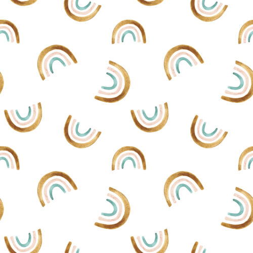 Watercolor Scattered Rainbows