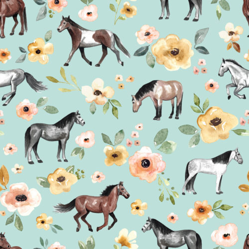 Horses Blue
