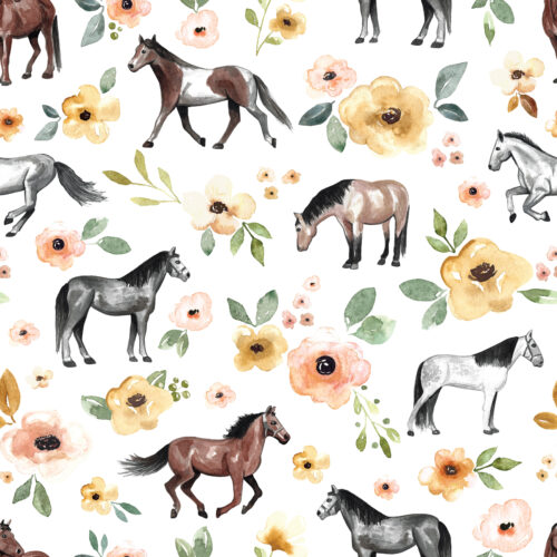Horses White