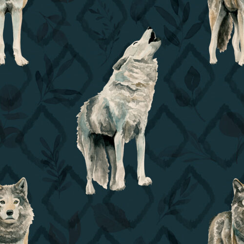 WildWood Wolf NavyBlue