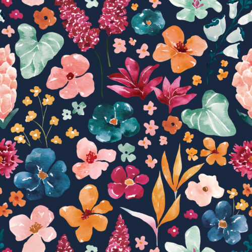 Floral NavyBlue