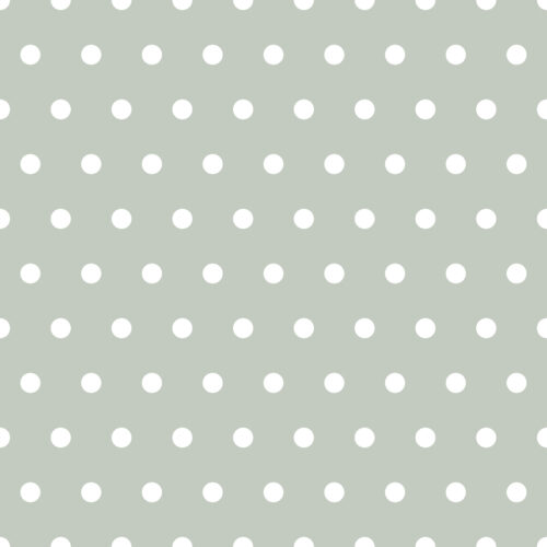 Vintage Spring Mint Blue Polka Dot