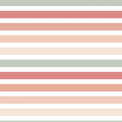 Vintage Spring Pink Blue Stripes