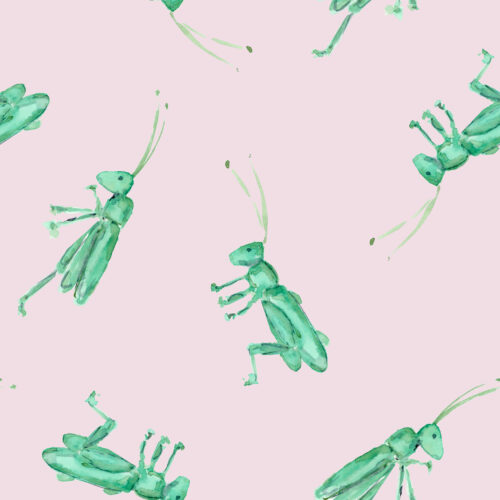 Fresh Cuts - Grasshopperpatterntealfill
