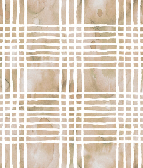 Hauntings - Haunting Watercolor Plaid Greige 4