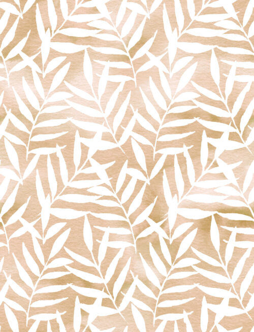 Paradise - Watercolor Palm Leaves Desert