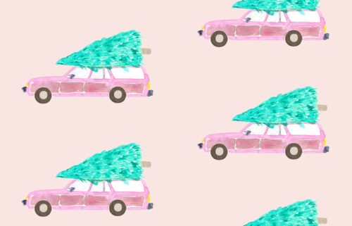 Vintage Cheer - Christmas Vacation Pink