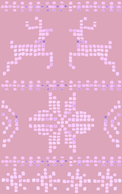 Vintage Cheer - Fairisle Mauve