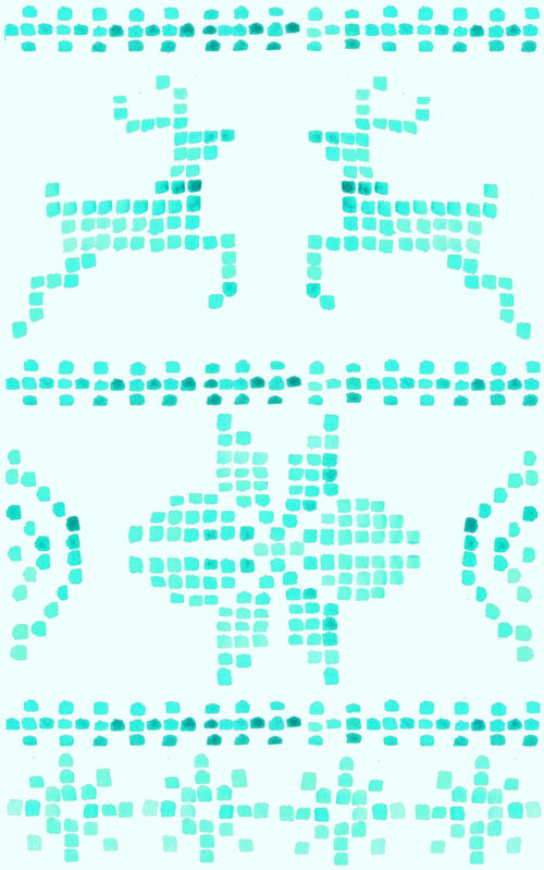Vintage Cheer - Fairisleblue