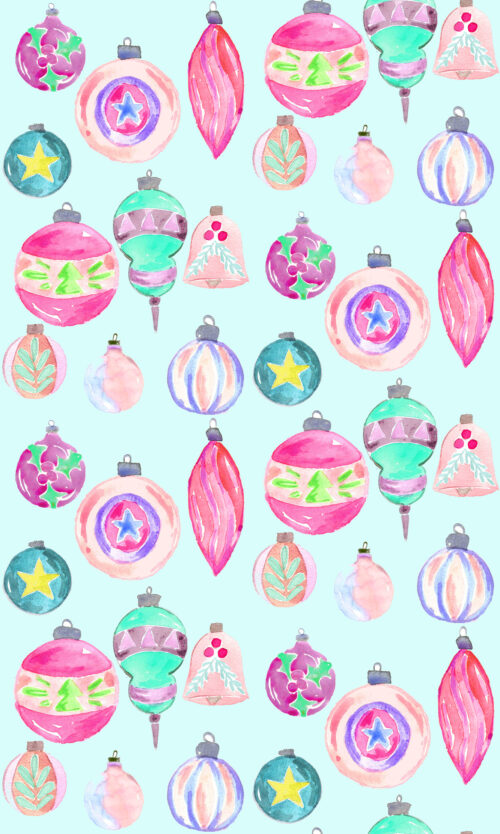 Vintage Cheer - Ornaments Frozen
