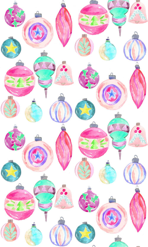 Vintage Cheer - Ornaments Snow
