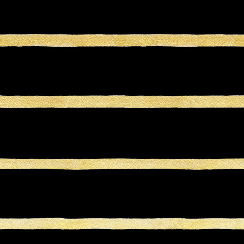 Watercolor Gold Stripe on Black