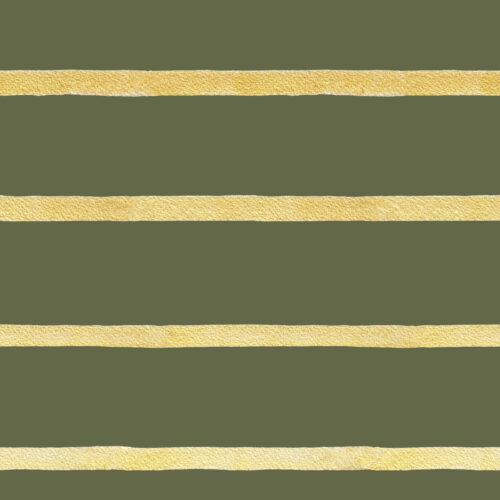Watercolor Gold Stripe on Olive