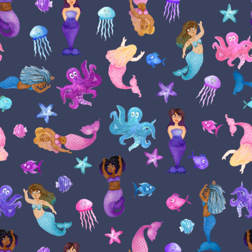 Mermaid Magic Navy