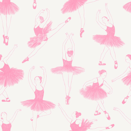 Prima Ballerina Sketches Creamy White