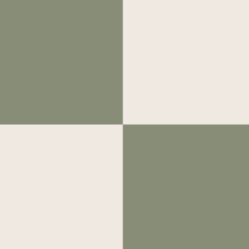 Sage Green/cream Checkered