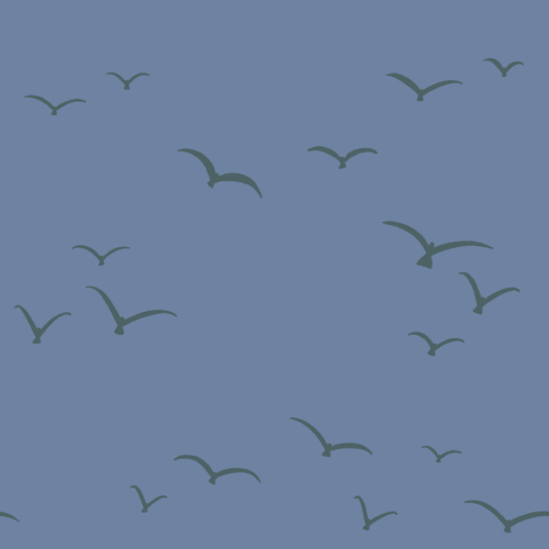 Sandcastle Seagulls - Dark Blue