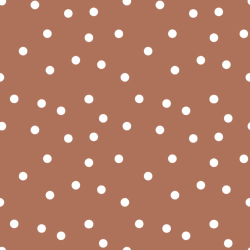 Polka Dot Terra Cotta Clay
