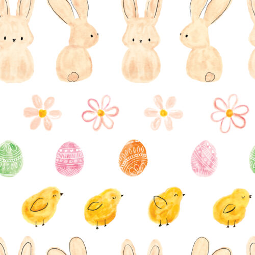 Seamless Gal - 1 Easter Bunnies Fairisle