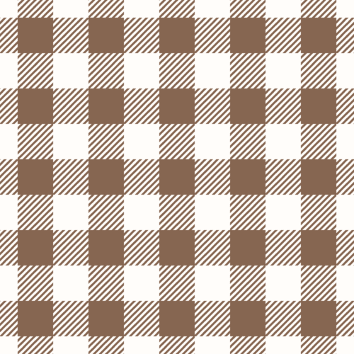 In Box Brown Plaid