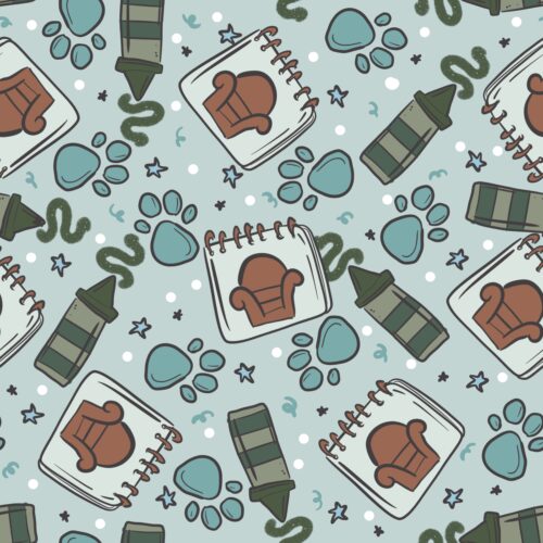 Aqua Notebook Print