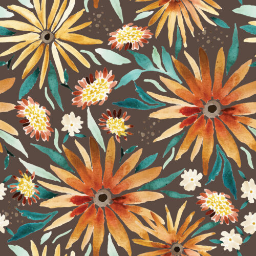 Indy Bloom Designs - Amber Sunflower Fields Brown
