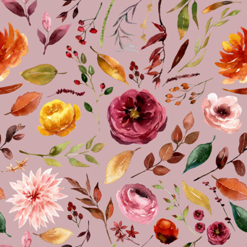 Hip Kid Design - Apple Cider Fall Florals on Clam Shell