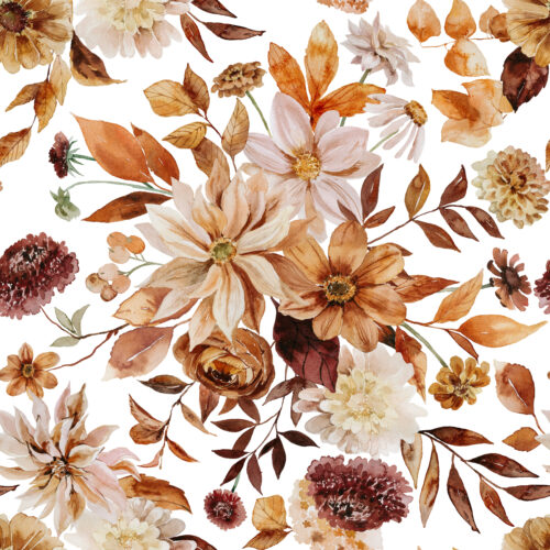 Hip Kid Design - Autumn Spice Watercolor Florals