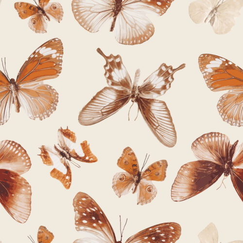Indy Bloom Designs - Boho Brown Butterflies 12x11.9 Jumbo