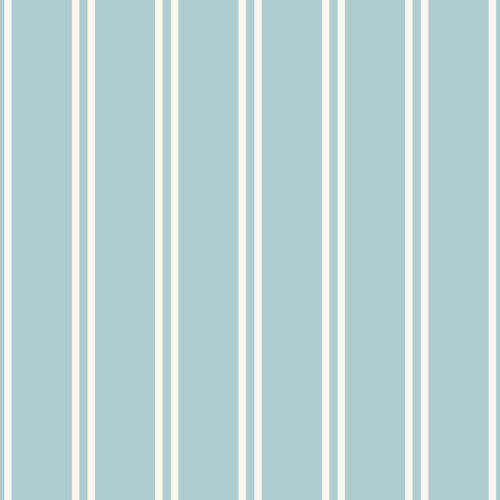 Butterfly Garden Stripe Bright pool blue