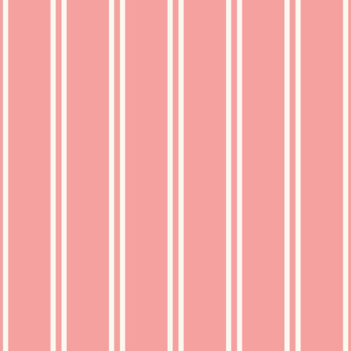 Butterfly Garden Stripe Bright watermelon pink