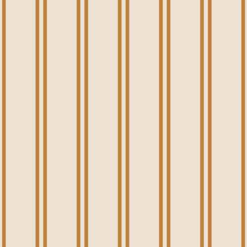 Butterfly Garden Stripe Muted burnt sienna