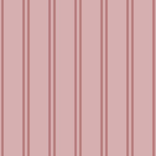 Butterfly Garden Stripe Muted dusty rose