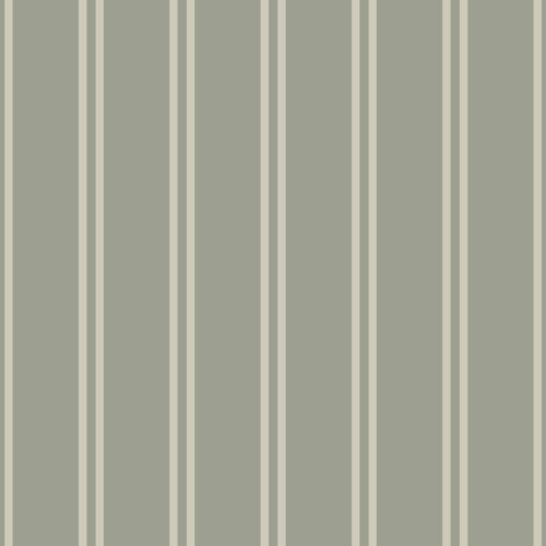Butterfly Garden Stripe Muted sage green
