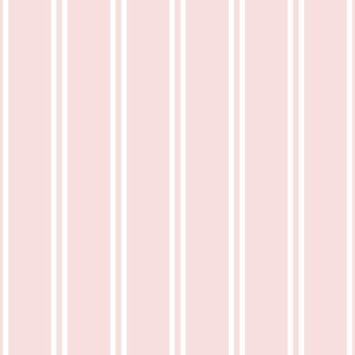 Butterfly Garden Stripe Preppy light pink