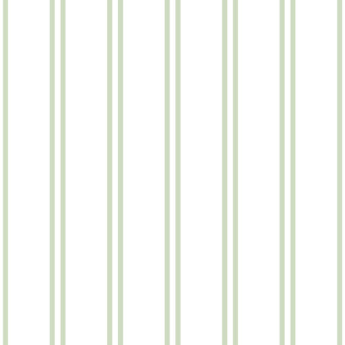 Butterfly Garden Stripe Preppy white light green