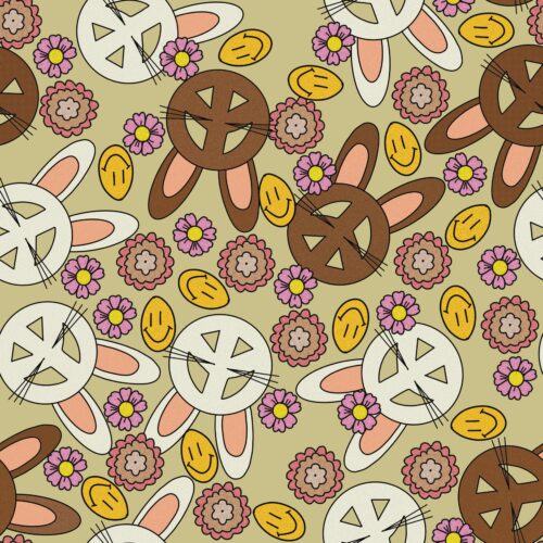 Retro Bunny Cats