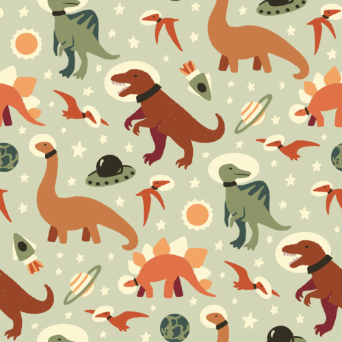 Dinosaur Astronauts Desert Colorway
