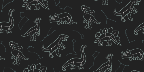 Dinosaur Constellations Midnight Colorway