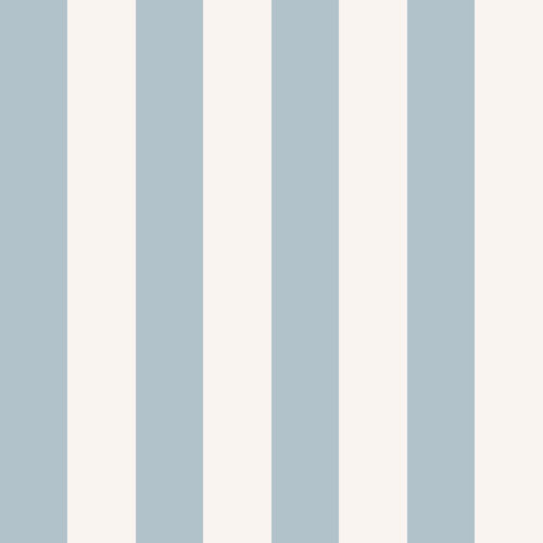 Dusty Blue and Off-White Stripes
