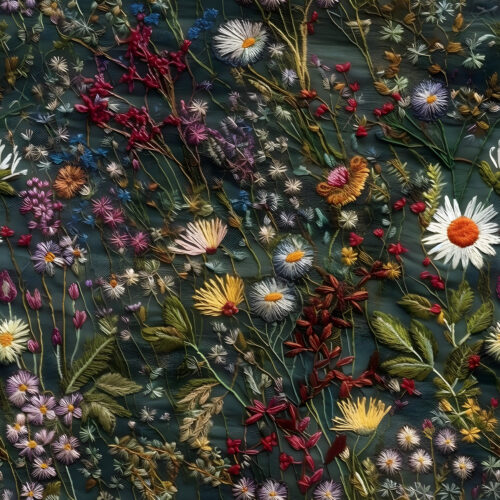 Embroidred wildflowers3