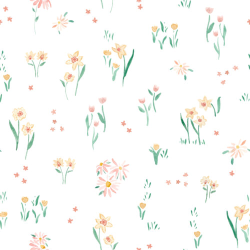 Farm florals white