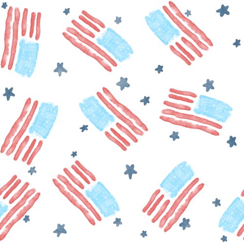 Lindsay Anne - Flag Toss White