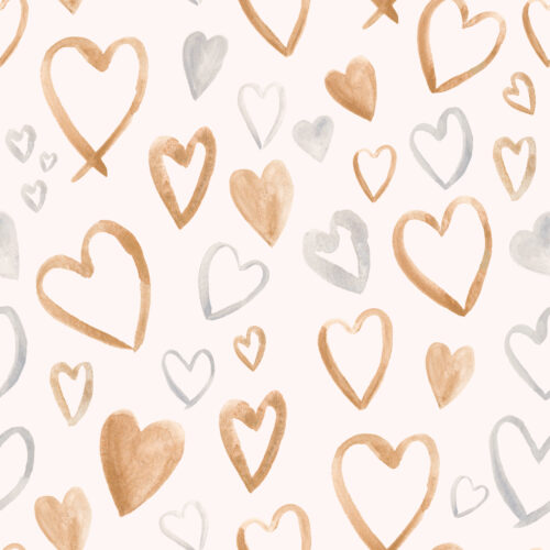 Hip Kid Design - Gold and Silver Hearts