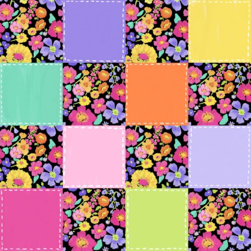 Lindsay Anne - Gummy Gardens Checker Black
