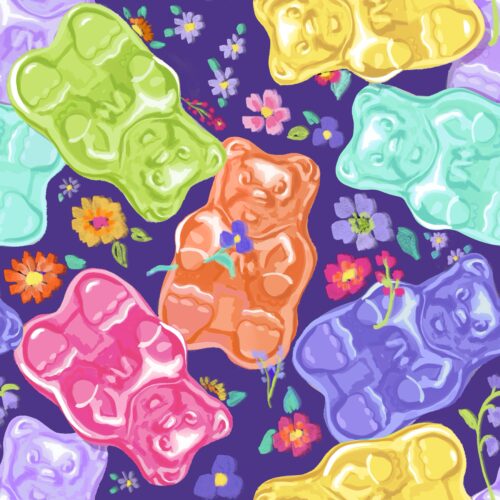 Lindsay Anne - Gummy Bear Garden Party Purple