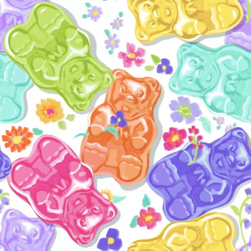 Lindsay Anne - Gummy Bear Garden Party White