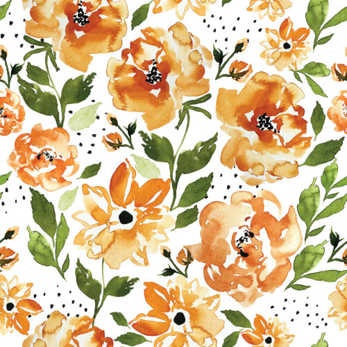 Indy Bloom Designs - Halloween Floral In Orange