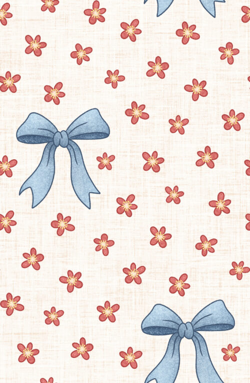 Harbor Bloom Bow Floral Cream